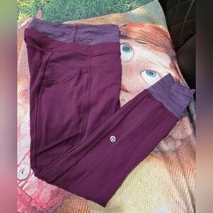 lululemon athletica En Route Plum Leggings
